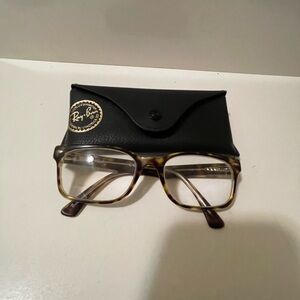 High quality Ray-Ban eyeglasses with strong frame brown and black